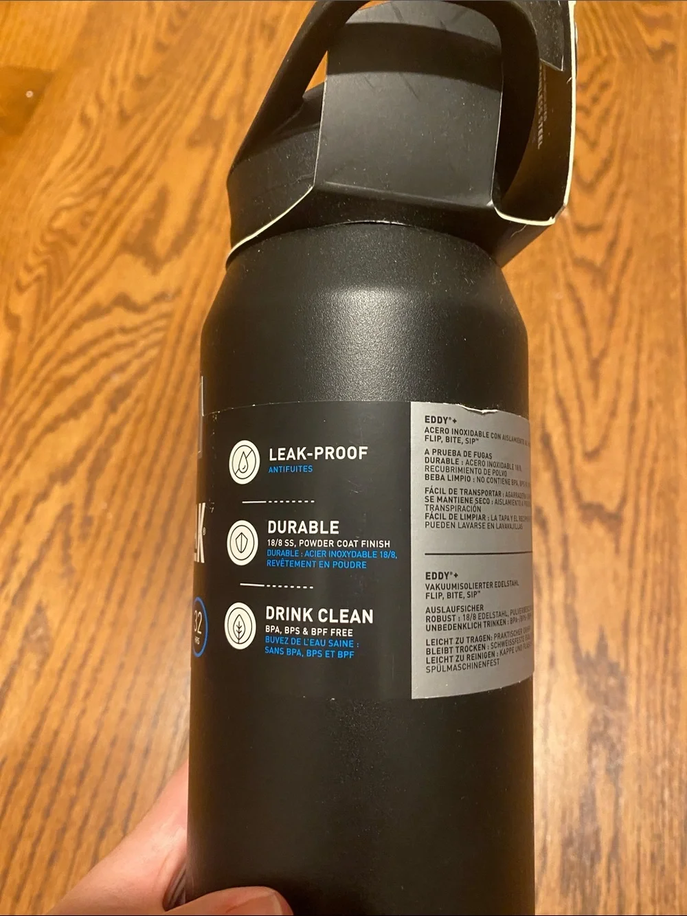 NWT CamelBak Eddy+ Black Stainless Bottle